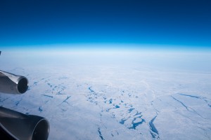 Pack ice en route from Sydney to J'burg